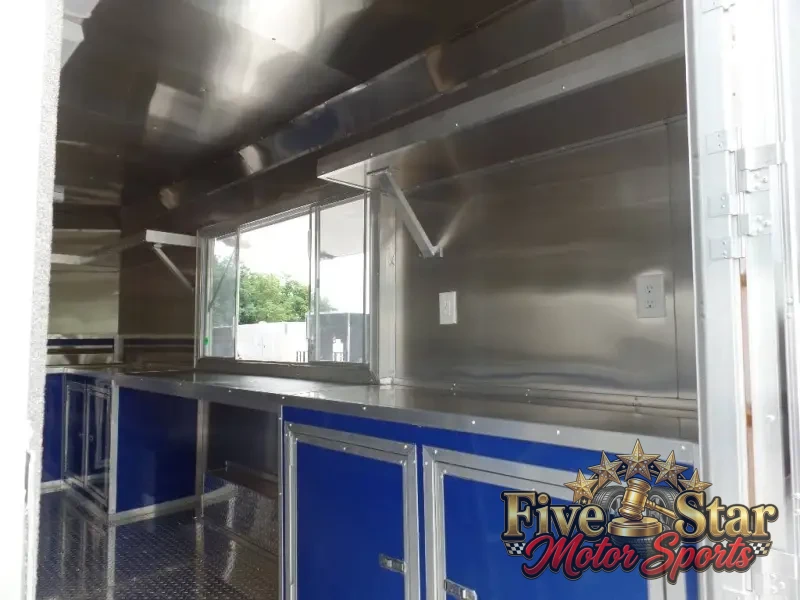 8.5' x 17' Yellow Concession Food Trailer photo 18