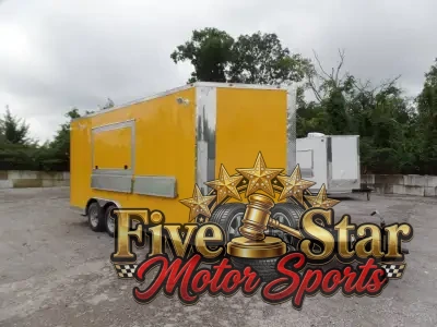 8.5' x 17' Yellow Concession Food Trailer