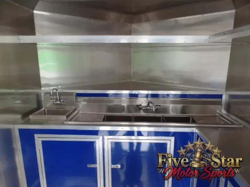 8.5' x 17' Yellow Concession Food Trailer photo 21