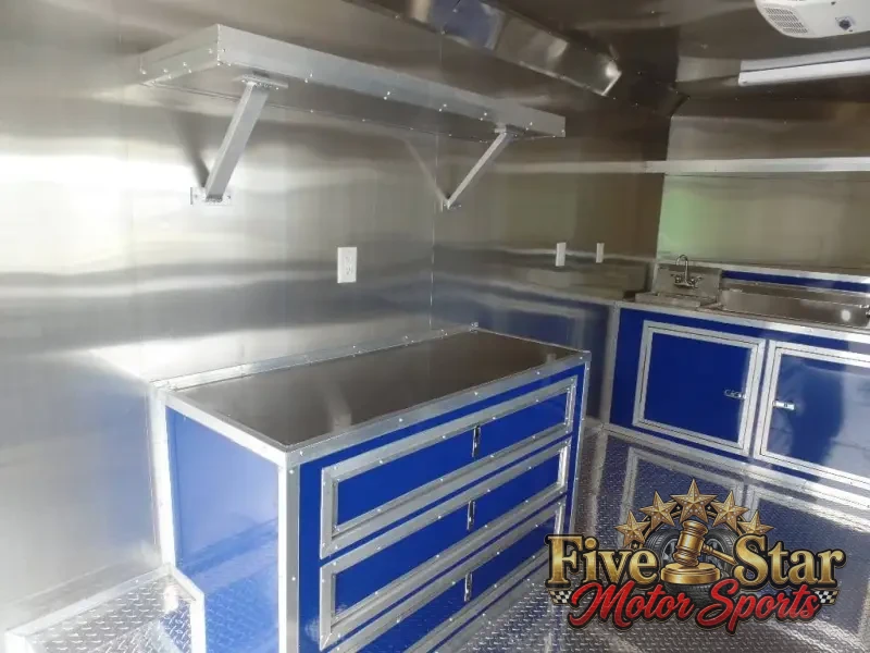 8.5' x 17' Yellow Concession Food Trailer photo 9