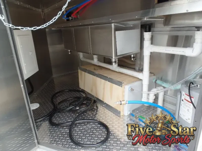 8.5' x 17' Yellow Concession Food Trailer photo 16