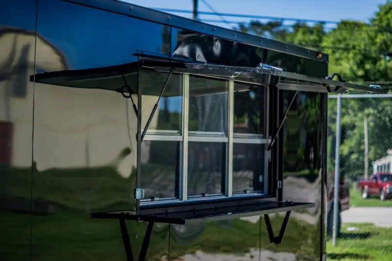 2025 Fully Equipped Food Trailer 7x16 Black-Out photo 7