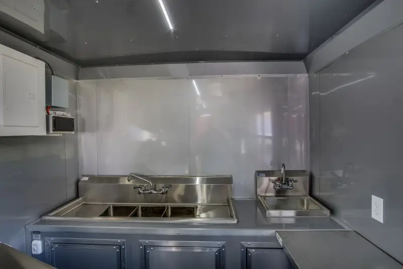 2025 Fully Equipped Food Trailer 7x16 Black-Out photo 23