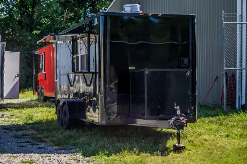 2025 Fully Equipped Food Trailer 7x16 Black-Out photo 9