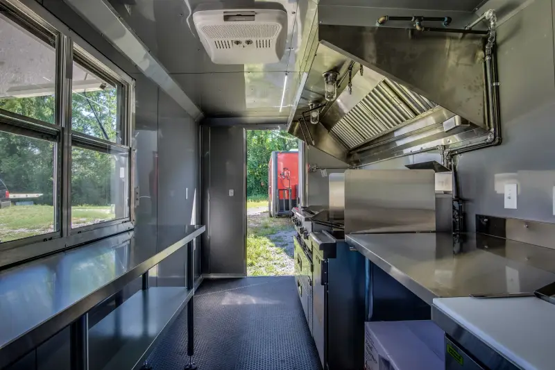 2025 Fully Equipped Food Trailer 7x16 Black-Out photo 18
