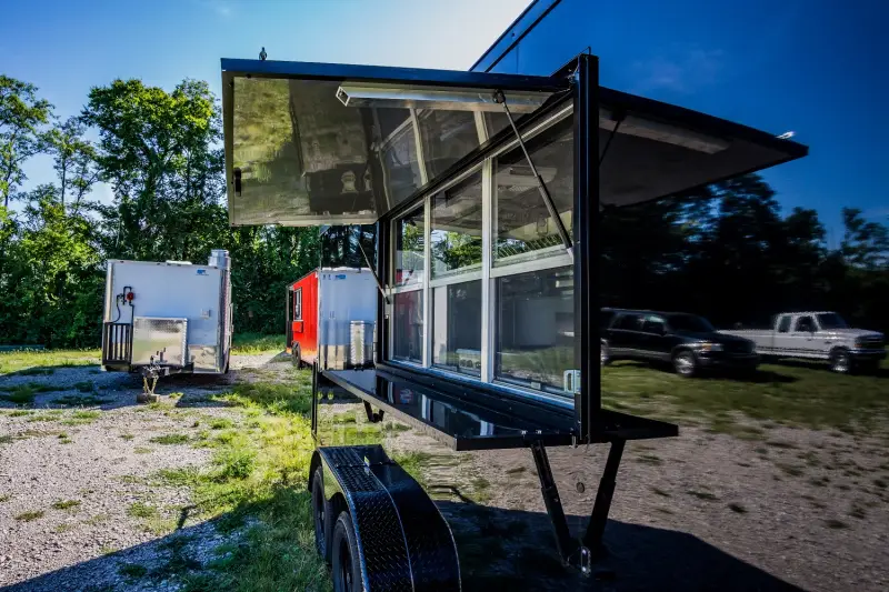 2025 Fully Equipped Food Trailer 7x16 Black-Out photo 25