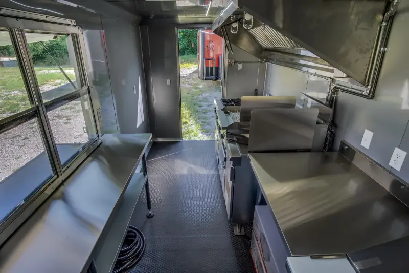 2025 Fully Equipped Food Trailer 7x16 Black-Out photo 22
