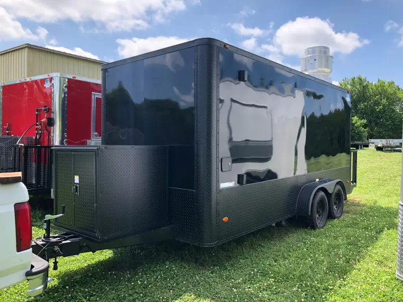 2025 Fully Equipped Food Trailer 7x16 Black-Out photo 1