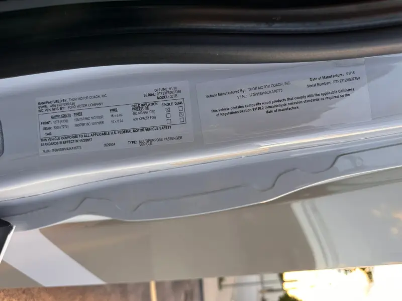 2018 Thor Motor Coach Compass 23TB photo 172