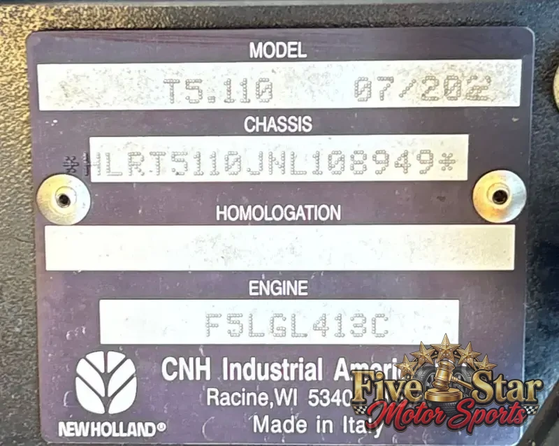 2022 New Holland T5.110 photo 74